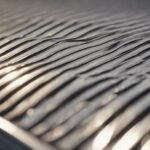 corrugated steel roofing material