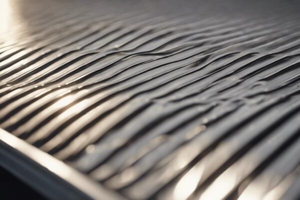 corrugated steel roofing material